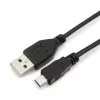 КАБЕЛЬ USB-AM / miniUSB (штек.5pin) ver.2.0 (1,8м); контакты: Никель; цвет: черный (ГАРНИЗОН) - USB-AM x miniUSB - Радиомир Саратов