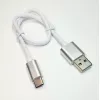 КАБЕЛЬ USB-AM / USB x Type-C (штекер) 0.3М AWEI CL-85; Круглый; изоляция-ткань; d=3мм; цв: Розовый/Серый; в коробке -  0.3M - Радиомир Саратов