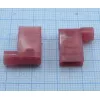 Клемма угловая флажковая изолированная Красная 6,3мм/0,5-1,35мм2 (длина=16мм) (22-18 AWG) (16х14,5х6,5mm) Толщина металла -0.4mm - Флажковые(Угловые) - Радиомир Саратов