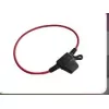 КОРПУС АВТОПРЕДОХРАНИТЕЛЯ С ПРОВОДОМ  MINI 2.5мм2 Флажковый предохранитель (красный кабель +съемная крышка для защиты) (Медь кабель 2,5мм2 , резина) Держатель на 1АТС  (КОЛЬЦО) - Флажковые - Радиомир Саратов