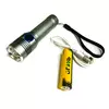 Фонарь св/диодный  "ОГОНЬ Н-889-T6"; Диод Т6 LED; 3 режима свечения: 100% / эконом / стробоскоп; ZOOM; дальность: до 1000м; алюминиевый корпус; пит: 1*Li-ion аккум 18650/3.7V (в компл); кабель для зарядки USB-MicroUSB (в компл) - Ручные св/д фонари - Радиомир Саратов