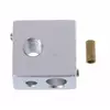 БЛОК нагревательный для экструдера 3D принтера типа MK7/MK8, тип C;  размер блока 20x20x10 - Комплектующие - Радиомир Саратов