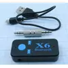 Car Bluetooth адаптер v4.1  BT-X6 / W11-X6 Музыка без проводов для авто и дома +слот SDкарты стерео 2,4GHz Дальн:до10м/шнур USB -microUSB, перех.3,5 мм шт,Li-Ion- аккум/прием звонков, регулир. громкая связь, св.индикация, черный - Bluetooch-приемники (AUX / USB для Авто)  - Радиомир Саратов