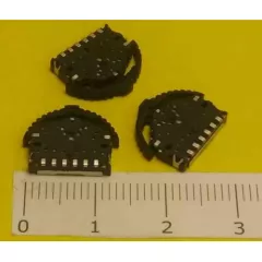 Микропереключатель LB-610 8 PIN SMD на 3 положен. без фиксац (11,8х3х8,3 мм.) толкатель (L13,8хh2,9x2,3 мм) корп. пластик №24 (форма подкова) - Микрокнопка (Толкатель-Клювик) - Радиомир Саратов