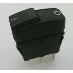 Переключатель SC792-1 (кнопочный) ON-OFF 2PIN (15A 250V) (33х15-фланец/корпус 22х10) с фиксацией; под клеммы 6.3*0.8мм; цвет черный Переключатель SC792-1, 2c черный (кнопочный) 15A - Переключатели Кнопочные - Радиомир Саратов
