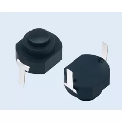 Кнопка овальная для фонарика, 2pin, OFF-ON, 30V 1A, под пайку, 12x10x7мм, нормально разомкнут, толкатель: черный, корпус: черный (YT-1210-YD) - Кнопки для фонариков - Радиомир Саратов