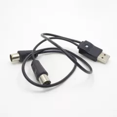 Инжектор питания BAS-8001 с USB   для антенн с усилителем для подключения к антенному усилителю напряжения постоянного тока +5V от розетки USB телевизора 40-868MHz /75Om/Макс. ток нагрузки 1A /кабель L=1.8 м; +5*- +50   /Предназначен для электропитания те - Инжектор питания - Радиомир Саратов