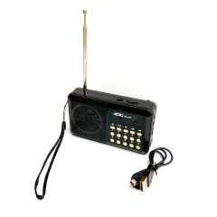 Радиоприемник цифровой "JIOC H-011"; диапазон; FM:87,5-108MHz; 3W; LED-дисплей;  Автоматический поиск станций; Слот T-FLASH CARD; Слот для наушников (3.5мм); Слот USB-AF; Кнопка вкл/выкл; Пит: через БП DC5V(не в компл) или 1*Li-ion аккум. 18650/3.7V/1200m - Радиоприемники Цифровые - Радиомир Саратов