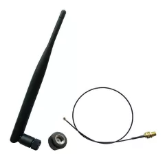 Антенна Wi-Fi 2.4G 195мм всенаправленная, с кабелем Диапазон частот: 2400-2500 МГц  Коэффициент усиления	>5dBi Тип разъема антенны: SMA  Тип соединителя кабеля: U.FL(IPX) для SMA - Wi-Fi - Радиомир Саратов