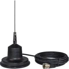Антенна CB 27МГц, на магните (d магнита - 100мм, длина антенны-101мм)  (5m RG-58), Разъем: PL259 (UHF)(штекер), (26,205-27,855 МНz / 2.0 дБ/волн. сопр.-50 Ом/ Pмакс=100W, Орбита OT-RCK05 - GSM - Радиомир Саратов