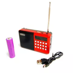 Радиоприемник цифровой "T-853S"; диапазон; FM:87,5-108MHz; 3W; LED-дисплей;  Автоматический поиск станций; Слот T-FLASH CARD; Слот для наушников (3.5мм); Слот USB-AF; Кнопка вкл/выкл; Пит: через БП DC5V(не в компл) или 1*Li-ion аккум. 18650/3.7V (в компл) - Радиоприемники Цифровые - Радиомир Саратов