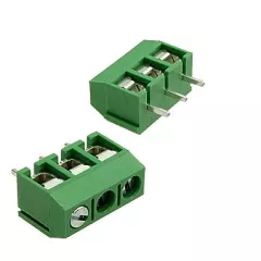 Клеммник винтовой(терминальный блок): SH131A-5.0-03P (шаг 5,0mm) 3pin зеленый - 3pin - Радиомир Саратов