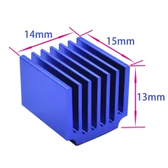 Радиатор алюминиевый с термолентой FUT Arduino совместимый Синий (14х15х13мм) - Радиатор алюминиевый с термолентой - Радиомир Саратов