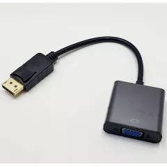 КОНВЕРТЕР DisplayPort (GOLD) в VGA (In: DisplayPort (штек); Out: VGA (гн) для подключения Full-HD-монитора к компьютеру с разъемом DisplayPort, поддерживает стереозвук. (ДисплейПорт) - DisplayPort конверторы - Радиомир Саратов