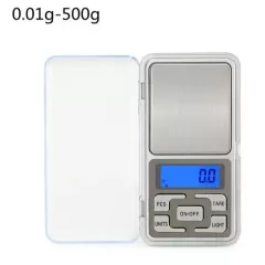 Весы цифровые 0 -500гр х 0,01гр. Pocket Scale (бат 2 AAA в комплект не входят) MH-500 -  0-500гр - Радиомир Саратов