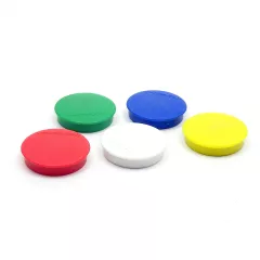 Магнит неодимовый диск для офисных досок, 30х8мм, сила сцепления: 0.8кг, N38, цвет: в ассортименте - Разные - Радиомир Саратов