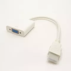 КОНВЕРТЕР HDMI в SVGA (In: HDMI (штек) Out: SVGA (гн) цвет: белый/черный; для подключения монитора или ЖК- проектора к телевизору, ноутбуку, компьютеру - HDMI в SVGA конверторы - Радиомир Саратов
