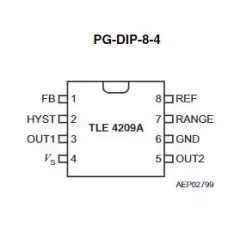 Микросхема TLE4209A DIP8 - Микросхемы Автоэлектроника - Радиомир Саратов