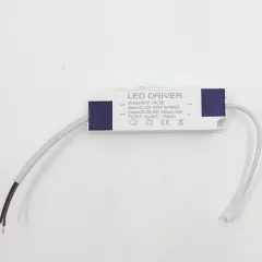 Драйвер для светильников, 900mA, 24-36V, 30W, вх: AC 100-250V, вх. разъем: два провода, вых. разъем: 2pin с защелкой., пластик, IP20, 116x36x23мм, (28V-38V)*30W, без нагрузки не работает - Напряжение питания: 220VAC - Радиомир Саратов