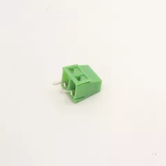 Клеммник винтовой (терминальный блок) XY304V-A-02P 350-021-14 (ED350V-02P) GS002S-5.0-02P (шаг 5,0mm) лифт на плату зеленый - 2pin - Радиомир Саратов
