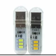 Светодиодный светильник -USB в форме флеш карты 3 св/диода SMD 5730; 1,5W с сенсорным вкл/ выкл; совместимость со всеми стандарт. USB устройтствами: компьютер или ноутбук; автомобильное зарядное устройство; габар: 59x19x6мм - Ремкомплекты для ремонта и восстановления светильников - Радиомир Саратов