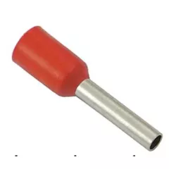 Наконечник втулочный/трубчатый/гильза для кабеля   1mm2 8мм(d-наружн-1,7мм/d-внутр.-1,4мм) синий/черный/красный/белый/желтый DN01008, НШвИ(КВТ) EKF - под кабель    1mm2 (Изолированные) - Радиомир Саратов