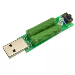 Резистивная нагрузка, 1-2А, вход USB, USB нагрузка с коммутацией сопротивления нагрузки. В зависимости от переключателя нагрузка составляет 1 или 2 Ампера. Внимание: не оставляйте устройство без внимания — на полной нагрузке температура на нагрузочных рез - Резистивные нагрузки (измерительные модули) - Радиомир Саратов