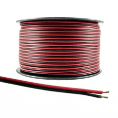 Акустический кабель Алюминий красно-черный 2Х0,5 (20AWG) (бухта 100м) (SCC-RB CCA) (SCC-RB- 0.50 2Х16/0.20 d=2.3х4.6мм) (PREMIER) - Красно-Черный ПВХ-Изоляция - Радиомир Саратов