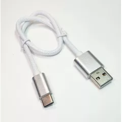 КАБЕЛЬ USB-AM / USB x Type-C (штекер) 0.3М AWEI CL-85; Круглый; изоляция-ткань; d=3мм; цв: Розовый/Серый; в коробке -  0.3M - Радиомир Саратов