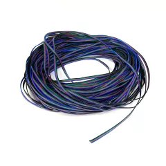 Кабель цветной 4-х жильный 4*0,5мм²; (Красн/Синий/Зелен/Черный), применяется при монтаже RGB -светодиодной ленты, В кажд.жиле - 15 медн.проволок; оболочка - ПВХ,  ЦЕНА за 1м - Цветной  3-х;4-х;5-ти - жильный провод низковольтный кабель - Радиомир Саратов
