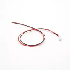 HB-02 (MU-2F) с проводами кр./черн.L=300мм wire AWG26 (=PH-02) 2pin шаг=2.0mm розетка на кабель, штырь с гнездами - низковольтные на кабель/на плату(штекера/гнезда/переходники) ( Разъемы ) - Радиомир Саратов