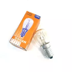 Лампа накаливания E14 10W 220V d=26мм, колба=27мм, Цв.колбы: прозрачная (для подсветки холодильника) (цоколь E14) / OSHAN - Лампы накаливания (подсветка) - Радиомир Саратов