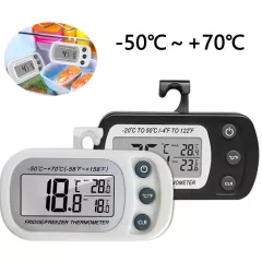 Термометр для холодильного оборудования электрический с крючком, корпус белый/черный, габар: 85x45х10 мм Диап. измер.t: -50...+70°С - Термометры - Радиомир Саратов