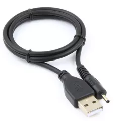 КАБЕЛЬ USB-AM / 2.5*0.7мм ( штек.прям.) 0,5-0,7м ( d=3мм )  ( Круглый, цв: Черный ) Для заряда зл.книг, планшетов и т.п. - USB-AM x 2.5mm-0.7mm - Радиомир Саратов