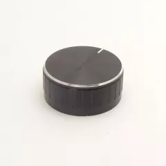 РУЧКА для переменного резистора D40mm Металл черн - Ручки для переменных резисторов, кнопки для коммутации - Радиомир Саратов