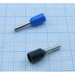 Наконечник втулочный/трубчатый/гильза для кабеля   1.5mm2 8мм (d-наружн-2мм/d-внутр.-1,7мм) синий/черный/белый DN01508, НШвИ(КВТ) EKF - под кабель   1.5mm2 (Изолированные) - Радиомир Саратов