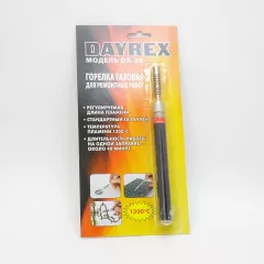 ГАЗОВАЯ ГОРЕЛКА DAYREX DR-20 (1 насадка) Компактн. 1300°C Без автоподжига Бутан (баллон: 0,35млг) ; регулир.длина пламени (12-20мм) ; длит.работы: 20-40мин; без автоподжига. Для ремонтных работ в труднодоступных местах Тайвань - Газовые горелки, паяльники газовые, баллоны, зажигалки - Радиомир Саратов