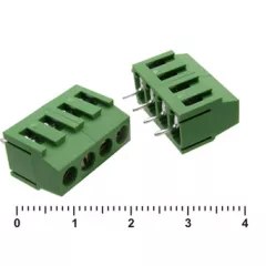 Клеммник винтовой(терминальный блок): XYEK500-4 4pin (шаг 5.0mm) зеленый - 4pin - Радиомир Саратов