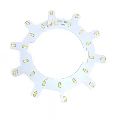Ремкомплект для светильника 12w 6000-6500K ( Без драйвера ) ( Круглый потолочный светильник ) 24Led ( св/д ) SMD5730 на алюминиевой основе, d=163мм. "Солнце" ( -Led- ) - Ремкомплекты для ремонта и восстановления светильников - Радиомир Саратов
