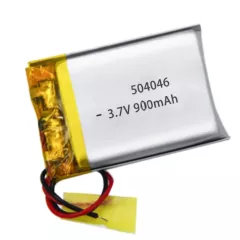 АККУМУЛЯТОР LP 504046-PCM (46х40х5,0мм) 3,7v 900mAh Li-Pol (с платой защиты- PCM), (элемент) провода под пайку (PoliCell) - С платой защиты - Радиомир Саратов