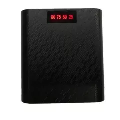 КОРПУС Power Bank ( с платой ) для 4-х аккум. Li-Ion,18650 (не входят в комплект) Вх- 5V (micro USB) ; Вых- USB (5V 1,5A)  кнопка вкл./выкл; с 7-сегментным индикатором; корпус: пластик 93х77х21; цвет:Черн, Белый - Корпуса для POWER BANK - Радиомир Саратов