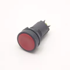 Кнопка круглая, 2pin, ON-(OFF), 12V 3.0A, 37мм, d:22мм, нормально разомкнут, корпус: красный (H-510, XB-7-EA.2) -   3A - Радиомир Саратов