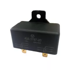 Реле э/м DC12V 40/30A 10pin, в панель, Контакты: 2 перекл.группы (2С) 37x55x30мм (ЭНЕРГОМАШ 409.3787-20) 2 независимых реле (5pin+5pin) в одном корпусе, с креплением - 40А/12VDC (ток /раб.напряж. реле) - Радиомир Саратов