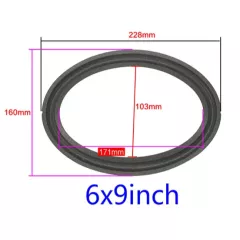 ПОДВЕС ДИНАМИКА ОВАЛ 6"х9" (229,5мм х 157мм) внешн. размер, (103 х 171) внутр. размер, резина черная - ОВАЛ 6"х 9" - Радиомир Саратов