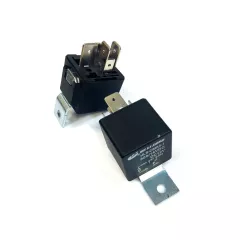 Реле э/м DC12V 80A 5pin, в панель/под клеммы, Контакты: 1 перекл.группа (1С) (80A/60A/14VDC) 28x28x26мм (HE LI SHUN HLS-CMA3-1-DC12V-C-Q) с креплением - 80А/12VDC (ток /раб.напряж. реле) - Радиомир Саратов