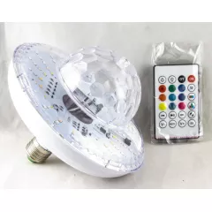 ШАР светомузыкальный с MP3 (лампа)  NG-SG-D030 + Bluetooth (винтовой цоколь E27); RGB-син/красн/зелен; формат: MP3; Bluetooth; пит: 220V; 50-60Hz; корпус-пластик; пульт ДУ (21кн.)в компл - Гирлянды, св/д лампы, шары для праздников - Радиомир Саратов