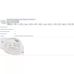 Светодиодная планка для подсветки ЖК панелей 32" 3V (7линз) 2014SVS32HD_3228_07_REV1.3  32" (650х15мм 7 светодиодов) SAMSUNG (метал. платформа) 2014SVS32HD-3228-07-REV1.3 (D4GE-320DC0-R2/D4GE-320DCO-R2) (2014SVS32HD-3228-07REV1.3-7LED-3V-1W) (BN41-02169A) - 3V - Радиомир Саратов