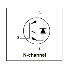 Транзистор биполярный IGBT 40A , 600V IRGP20B60PD TO247 - Транзисторы  имп. N-IGBT - Радиомир Саратов