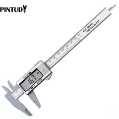 Штангенциркуль цифровой 0-150 YBK-60 Разрешение 0,1мм ; пластик; ЖК-дисплей размер: 40 х 15 мм  electronic black - Измерительный инструмент - Радиомир Саратов