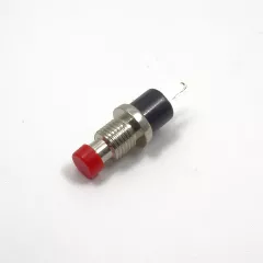 Кнопка круглая, 2pin, OFF-(ON), AC 220/250V 1A, нормально разомкнут, корпус: красный (PBS-10B-2, PS-110, PBS-110) -  1A - Радиомир Саратов